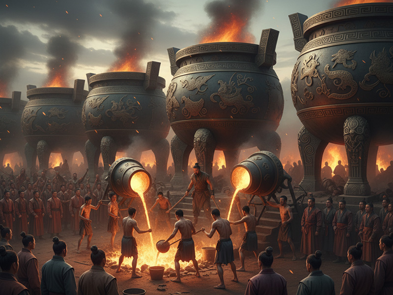 禹铸九鼎概念图